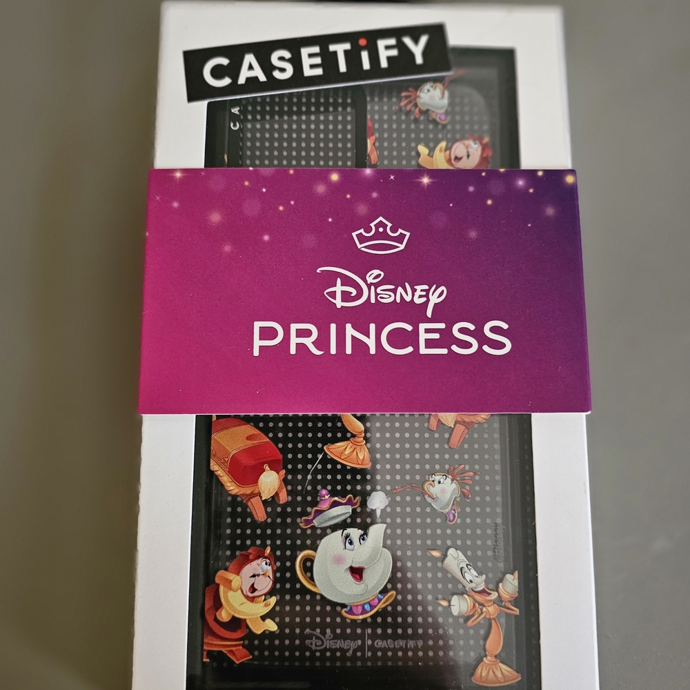 Casetify Disney Princess Black Phone Case with Colorful Animated Characters